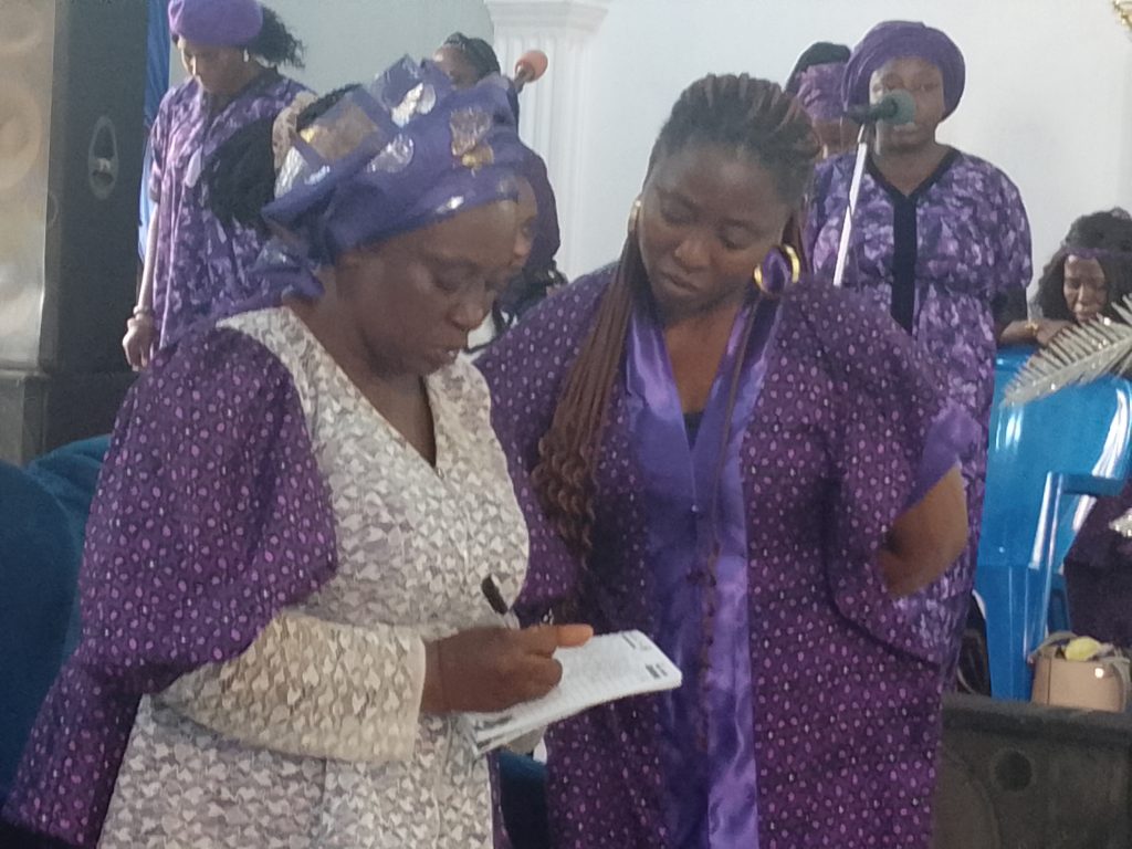 Pst Dr Olawepo, in a head-to-head with Pst Mrs Modo, strategising for the conference programme